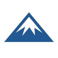 Flat design mountain icon. Vector. vector