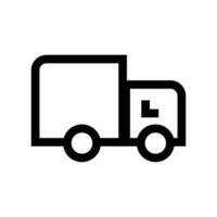 Simple track icon. Delivery of cargo. Vector. vector