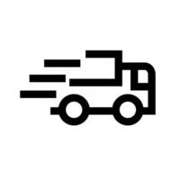 Moving truck logo icon. Vector. vector