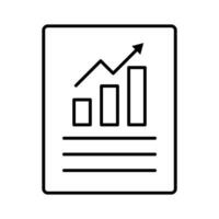 Statistical data icon. Bar graph and data. Vector. vector