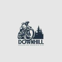 mountain bike logo vector