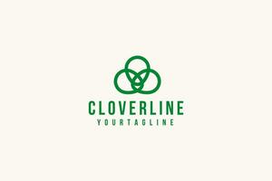 Clover logo vector icon illustration