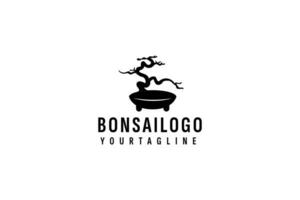 Bonsai logo vector icon illustration