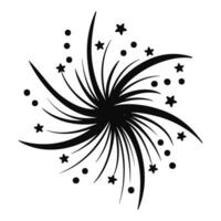 Firework celebration decor vector illustration design isolated in white. firework silhouette