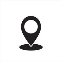 icon of simple forms of point of location vector