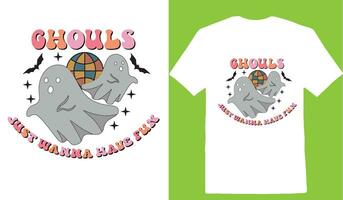 Ghouls Just Wanna Have Fun T-shirt vector