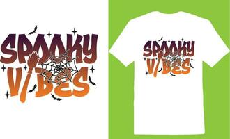 Spooky Vibes T-shirt vector