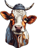 Cow Companions Captivating Cow Scenes for Collectors AI Generative png