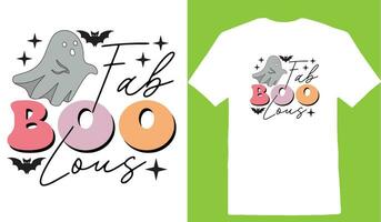 Fab Boo Lous T-shirt vector