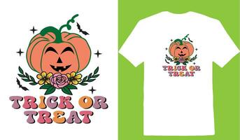 Trick Or Treat T-shirt vector