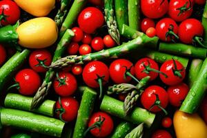 Harvest Concept - Abundant Vegetables - Generative AI photo
