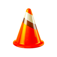 VLC media player Computer Icons Computer Software, others, triangle, orange, media Player png, 3d traffic cone on transparent background  generative AI png