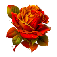 rojo Rosa flor preparativos png, rosas, rojo rosas, flor brotes, rojo flores, flores, botánica, floración, flora, naturaleza, planta, png generativo ai