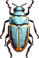 Beetle Discovery Captivating Insect Scenes AI generative png