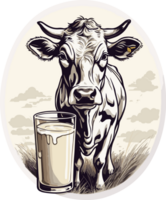 vaca companheiros cativante vaca cenas para colecionadores ai generativo png