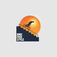 mountain bike logo vector