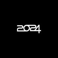nuevo año 2024 diseño ilustración, departamento, simple, memorable y ojo atrapando, lata utilizar para calendario diseño, sitio web, noticias, contenido, infografía o gráfico diseño elemento. vector ilustración
