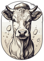 Cow Companions Captivating Cow Scenes for Collectors AI Generative png