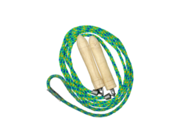 Jump rope makes a circle on transparent background, Top view, Fitness and health care concept. png