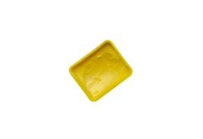 yellow butter or margarine in square package on transparent background png