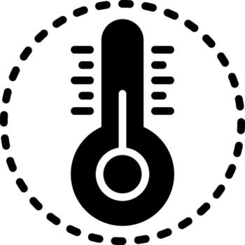 solid icon for cold vector