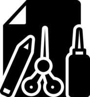 solid icon for craft vector