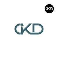 Letter CKD Monogram Logo Design vector