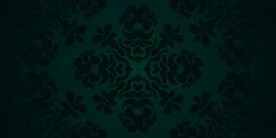 arabic motif green background vector
