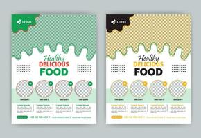 Fast food restaurant Flyer and web banner template design with abstract background,logo and icon.Fresh pizza,burger vector