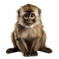 macaco criança isolado em transparente fundo ,macaco isolado cortar Fora , generativo ai png