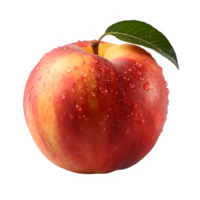 fresh peaches isolated on transparent background cut out ,fresh peach png ,generative ai