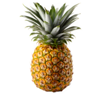 pineapple fruit isolated on transparent background ,generative ai png