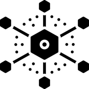 solid icon for connection vector