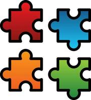 Puzzles Vector Icon Design