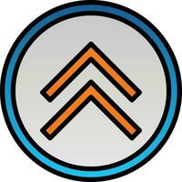 Chevron Up Vector Icon Design