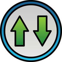 Up and Down Arrow Vector Icon Design