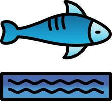 diseño de icono de vector de pescado