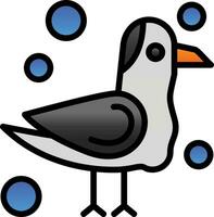 Seagull Vector Icon Design