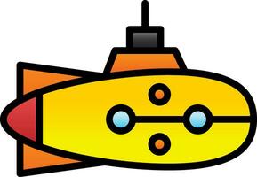 Submarine Vector Icon Design