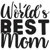 world's best mom vector