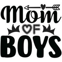 mom of boys vector