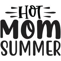 hot mom summer vector