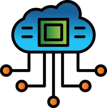 Cloud Computing Vector Icon Design