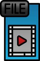 Video FIle Vector Icon Design