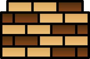 Brickwall Vector Icon Design