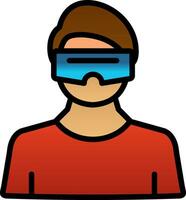Virtual Reality Vector Icon Design