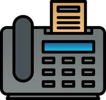 Fax Machine Vector Icon Design