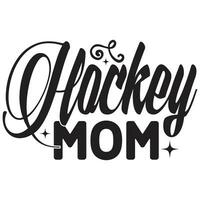 diseño de mamá de hockey vector