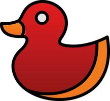 Rubber Duck Vector Icon Design