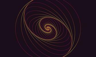 Abstract Spiral Fire Effect Background vector